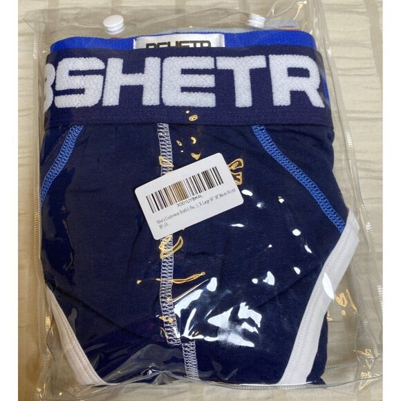 Bshetr Mens Underwear Brief 5-pack, cotton low rise, multi color, New - Picture 7 of 7